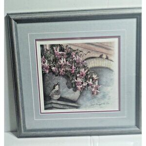 Framed &  Matted Joyce Bridgett Art Print "Getting Ready to Fly" 17" x 16 1/2"